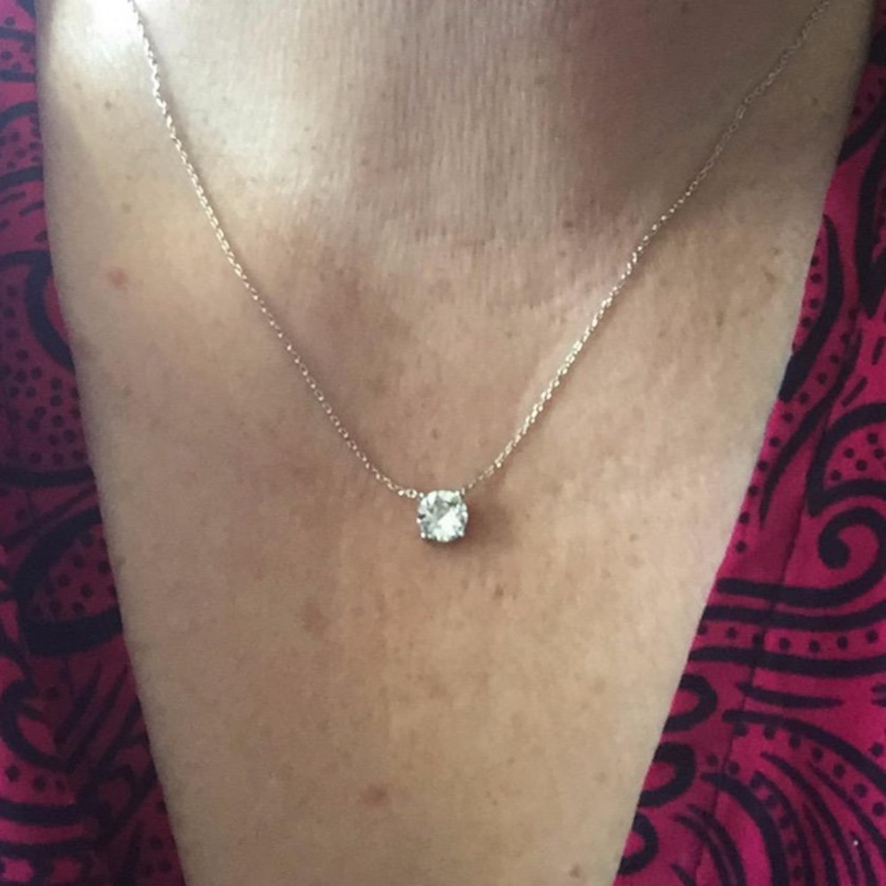 Swarovski 14k Gold Diamond Choker Necklace Women - Picture 7 of 8